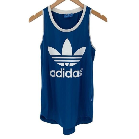 Adidas Tops - Adidas Originals Trefoil Performance Track‎ Tank Top Women XS Blue White